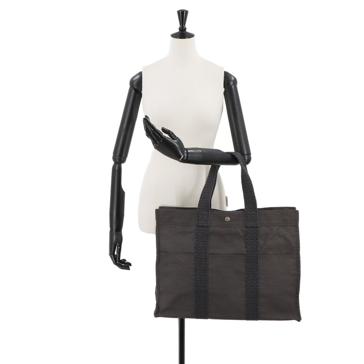 Herline Tote GM Bag Canvas Gray Purse