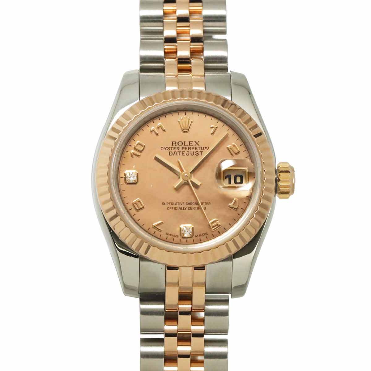 Datejust 179171N2BR Serial D 2P Diamond Pink Gold Dust Dial