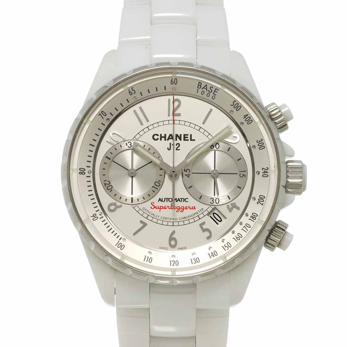J12 Superleggera H3410 Chronograph Automatic Silver Dial Mens