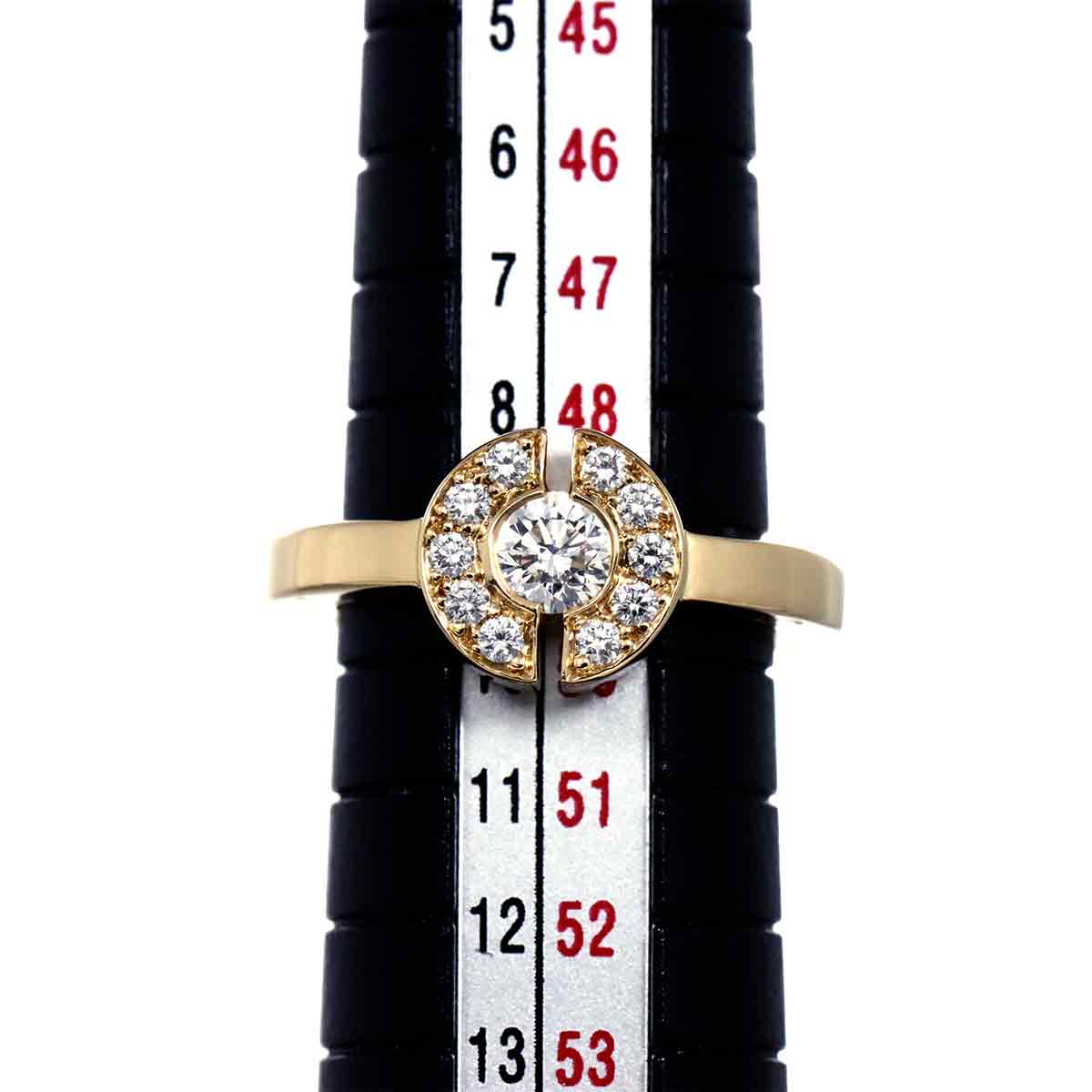 Diamond Ring 18K Yellow Gold 750 Size50 4.75-5(US)