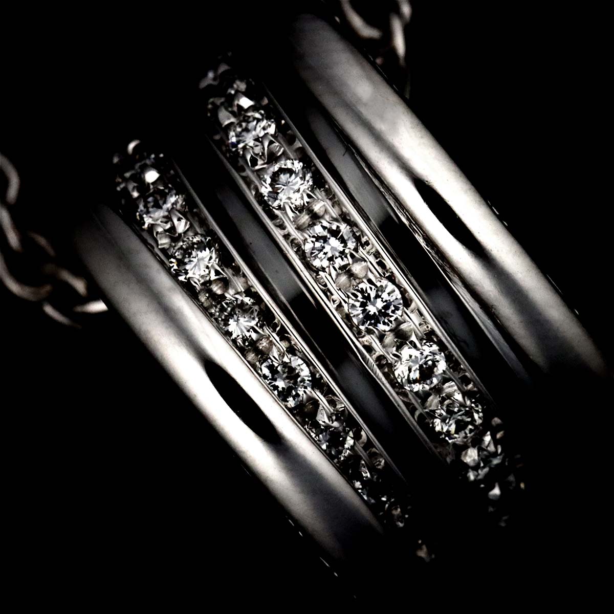 B-ZERO1 Diamond Necklace 18K WG White Gold 750