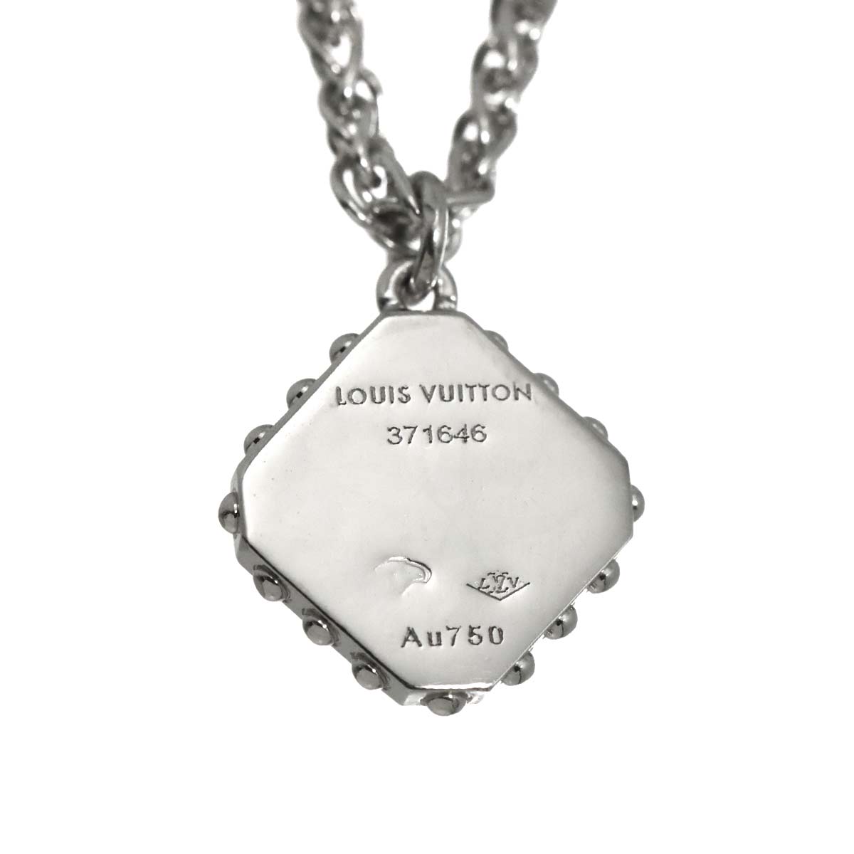 Pendentif Diamond Necklace 18K WG 750