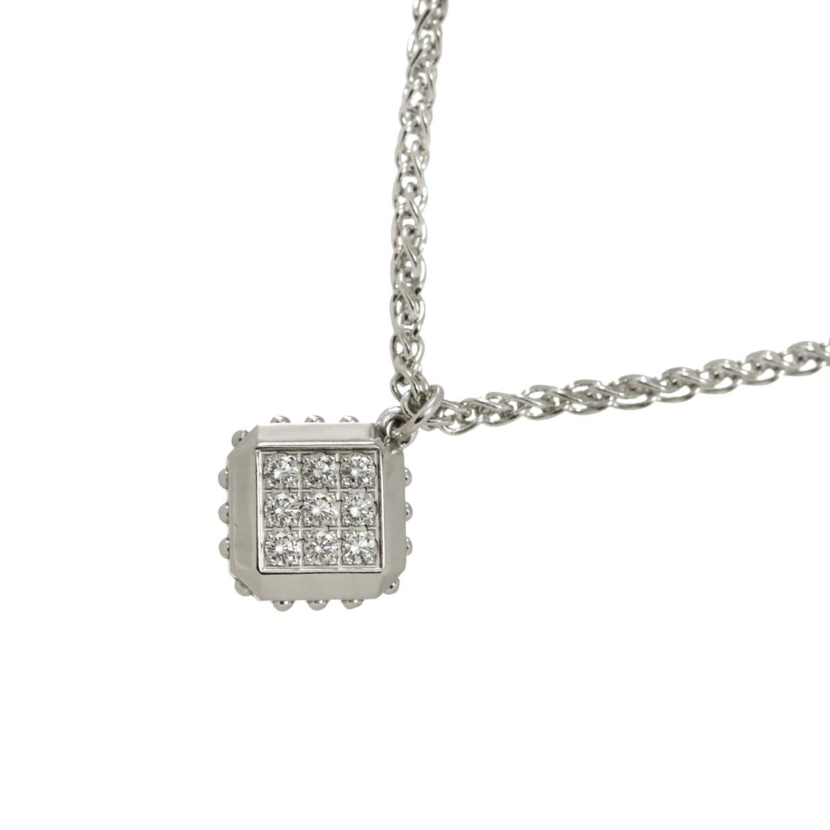 Pendentif Diamond Necklace 18K WG 750