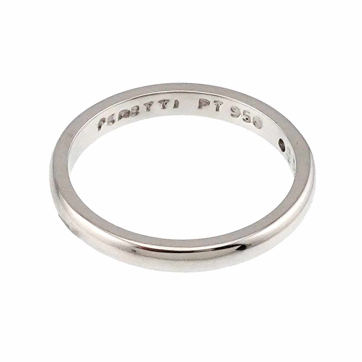 Stacking Band Ring Diamond 1P Pt Size7.25(US)