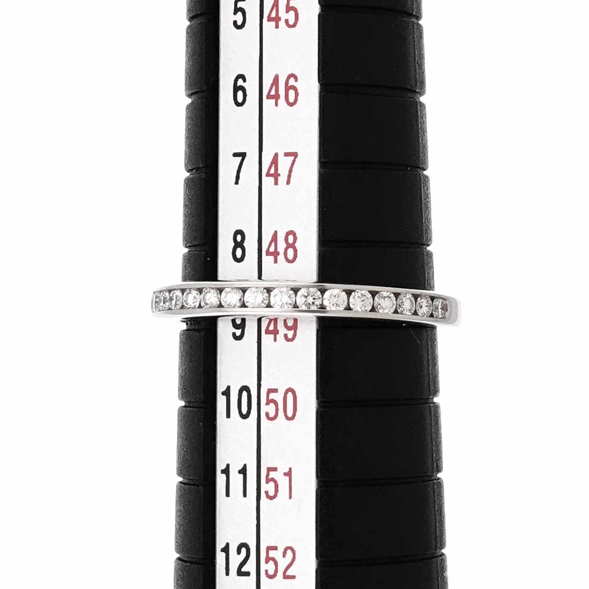 Half Diamond Band Ring Pt Platinum size4.75-5(US)