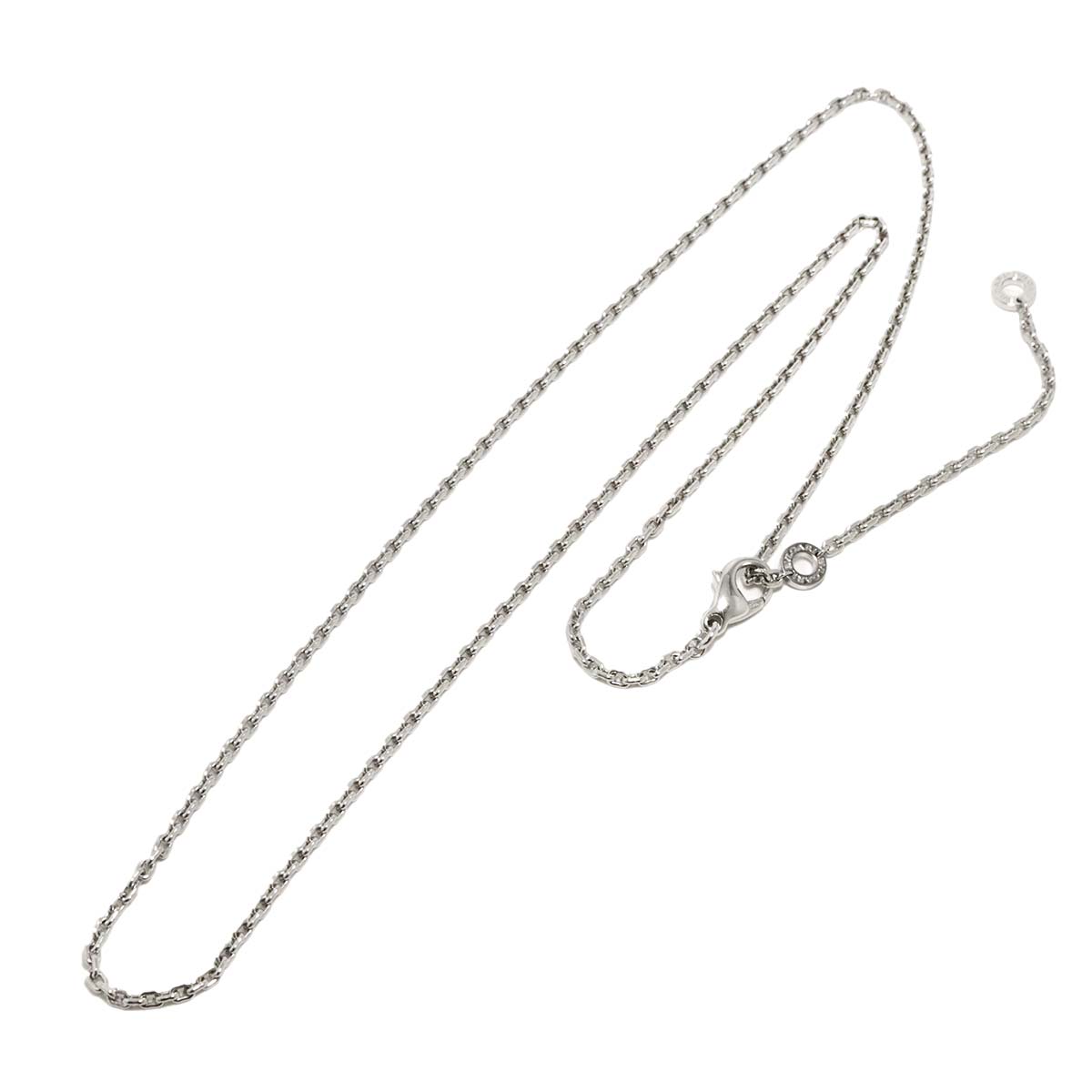 Chain Long Necklace 18K White Gold 750