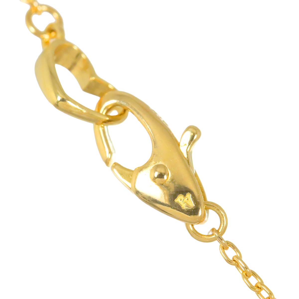 Diamond 0.16ct Enamel Necklace 18K YG 750