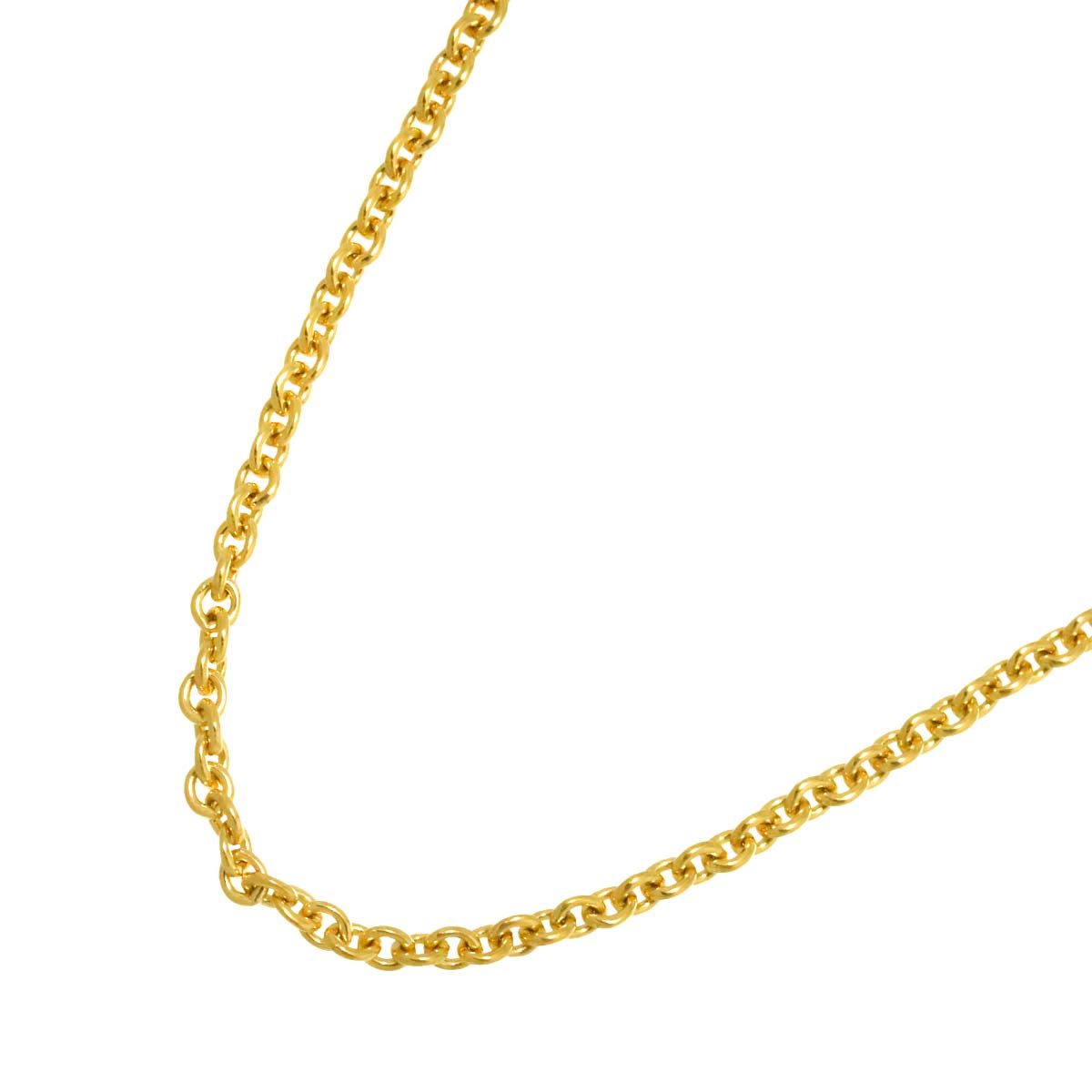 Chain Necklace 18K YG Yellow Gold 750