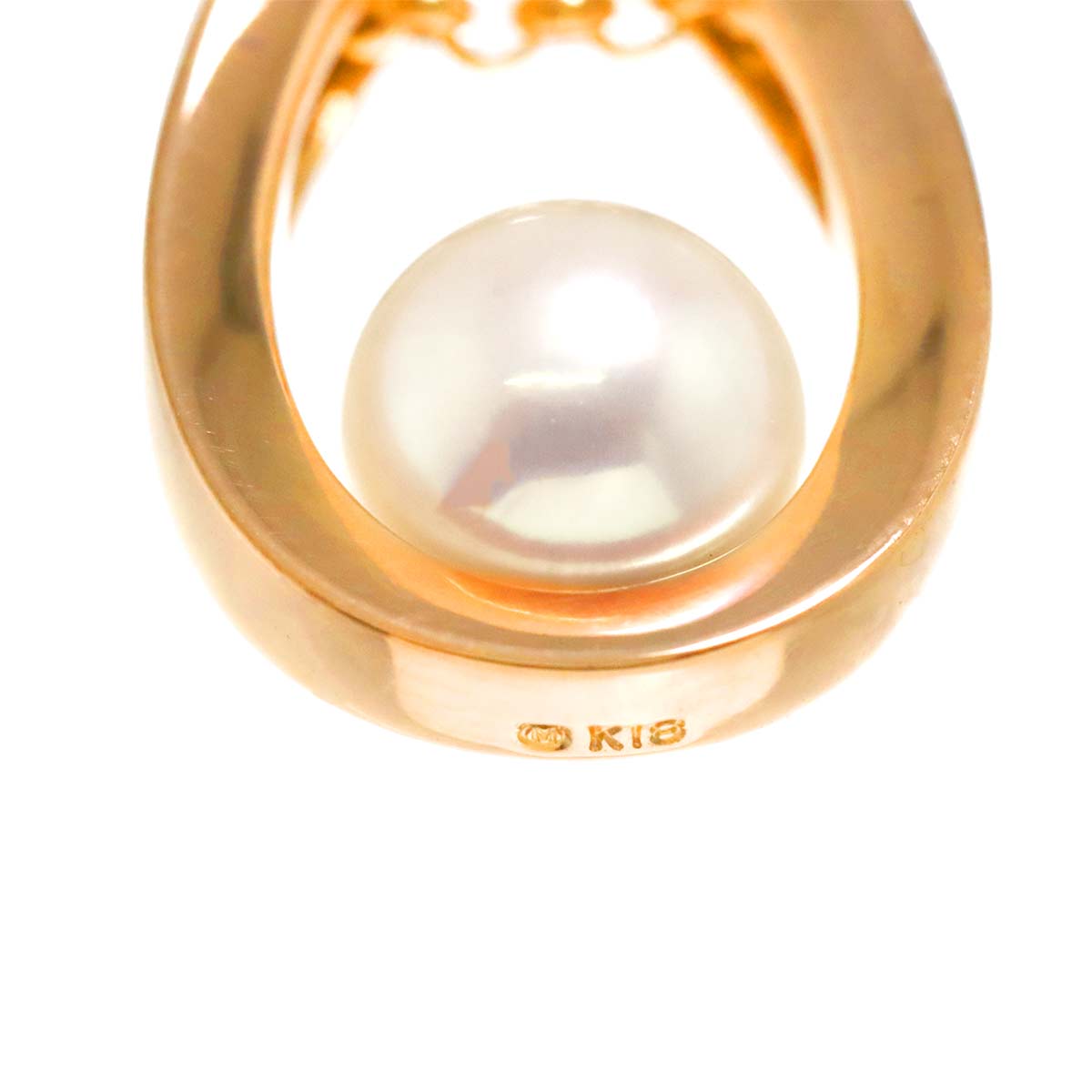 Akoya Pearl 6.5mm Necklace 18K PG 750