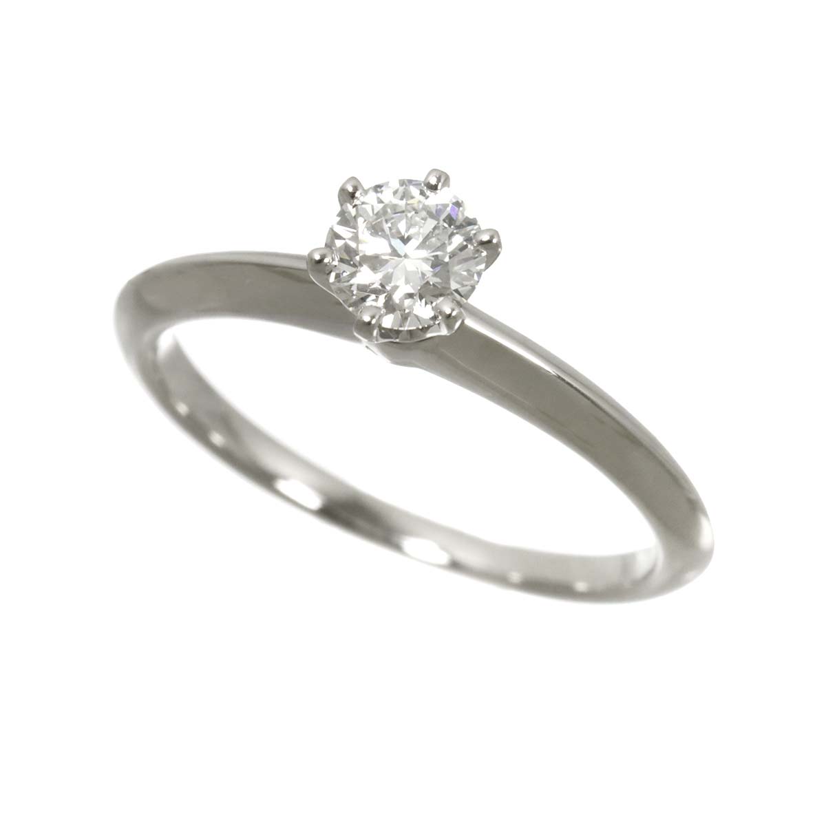 Diamond 0.37ct G/IF/3EX Ring Platinum Size5.25(US)