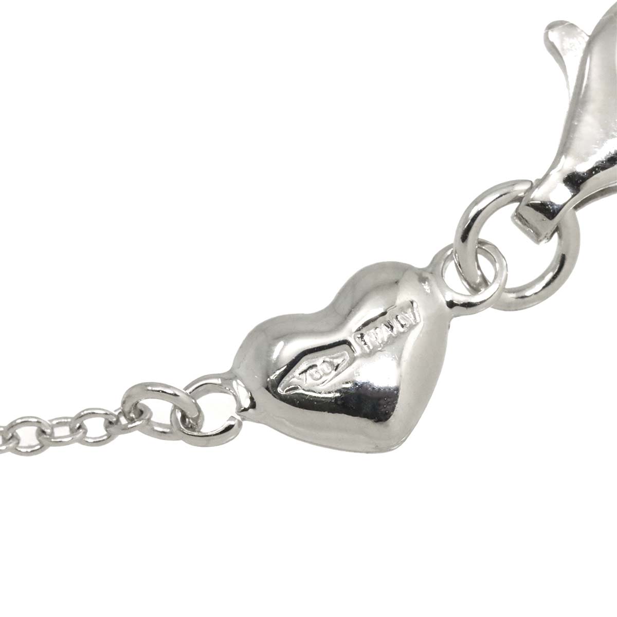 Diamond 0.64ct Necklace 18K White Gold 750