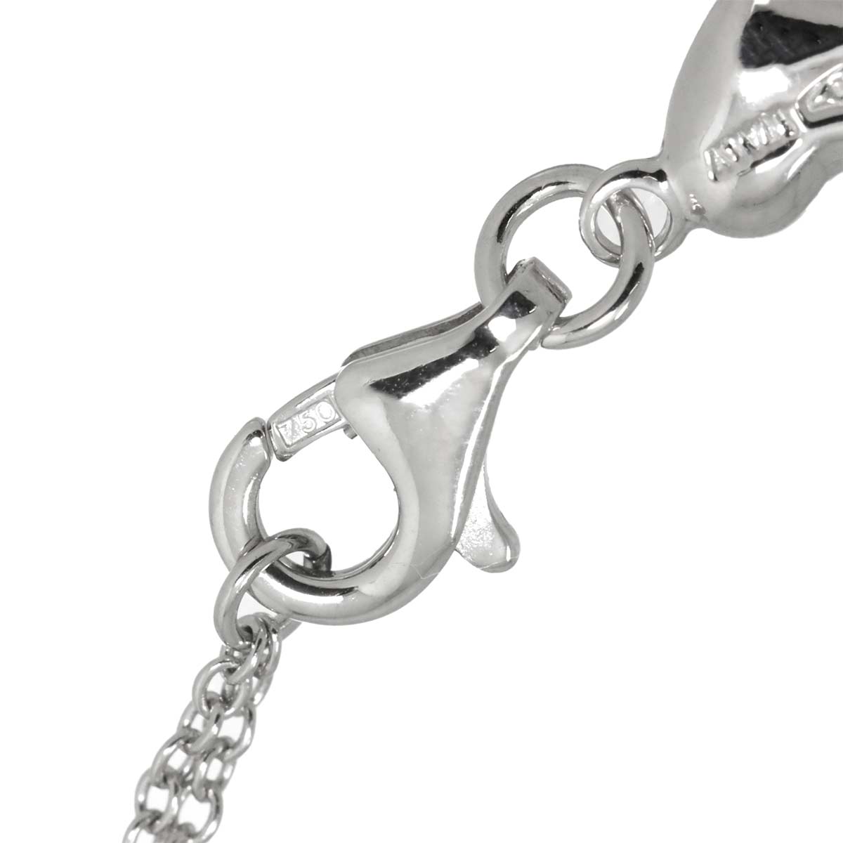 Diamond 0.64ct Necklace 18K White Gold 750