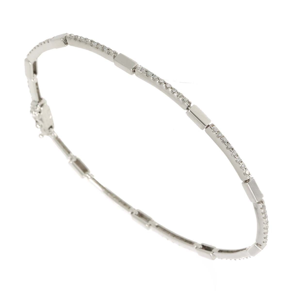 Diamond 1.00ct Bracelet 18K White Gold 750