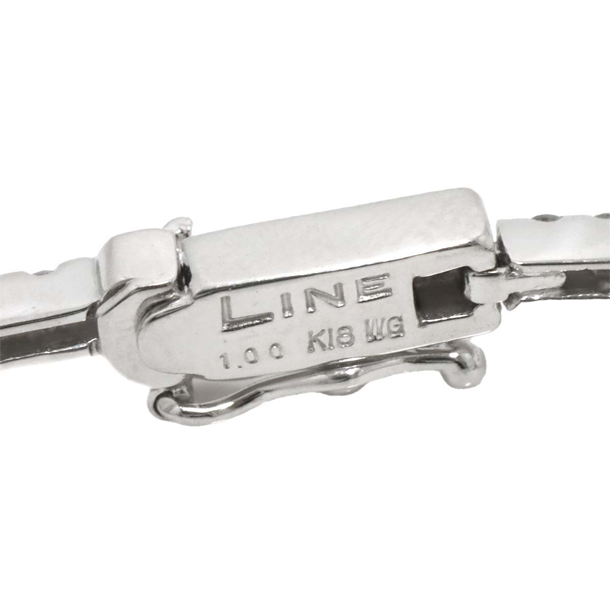 Diamond 1.00ct Bracelet 18K White Gold 750