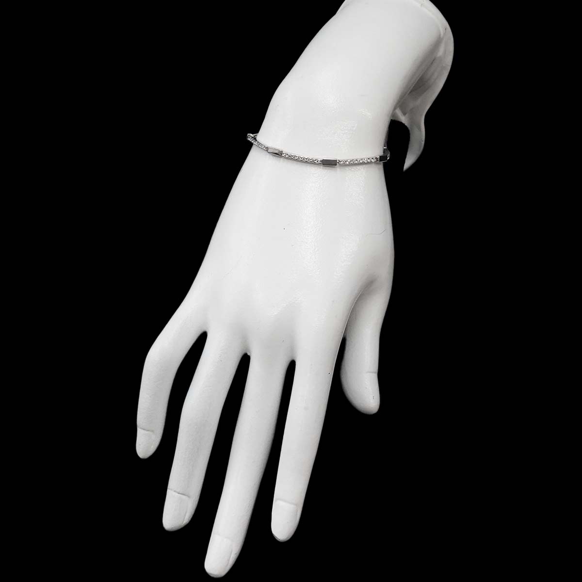 Diamond 1.00ct Bracelet 18K White Gold 750