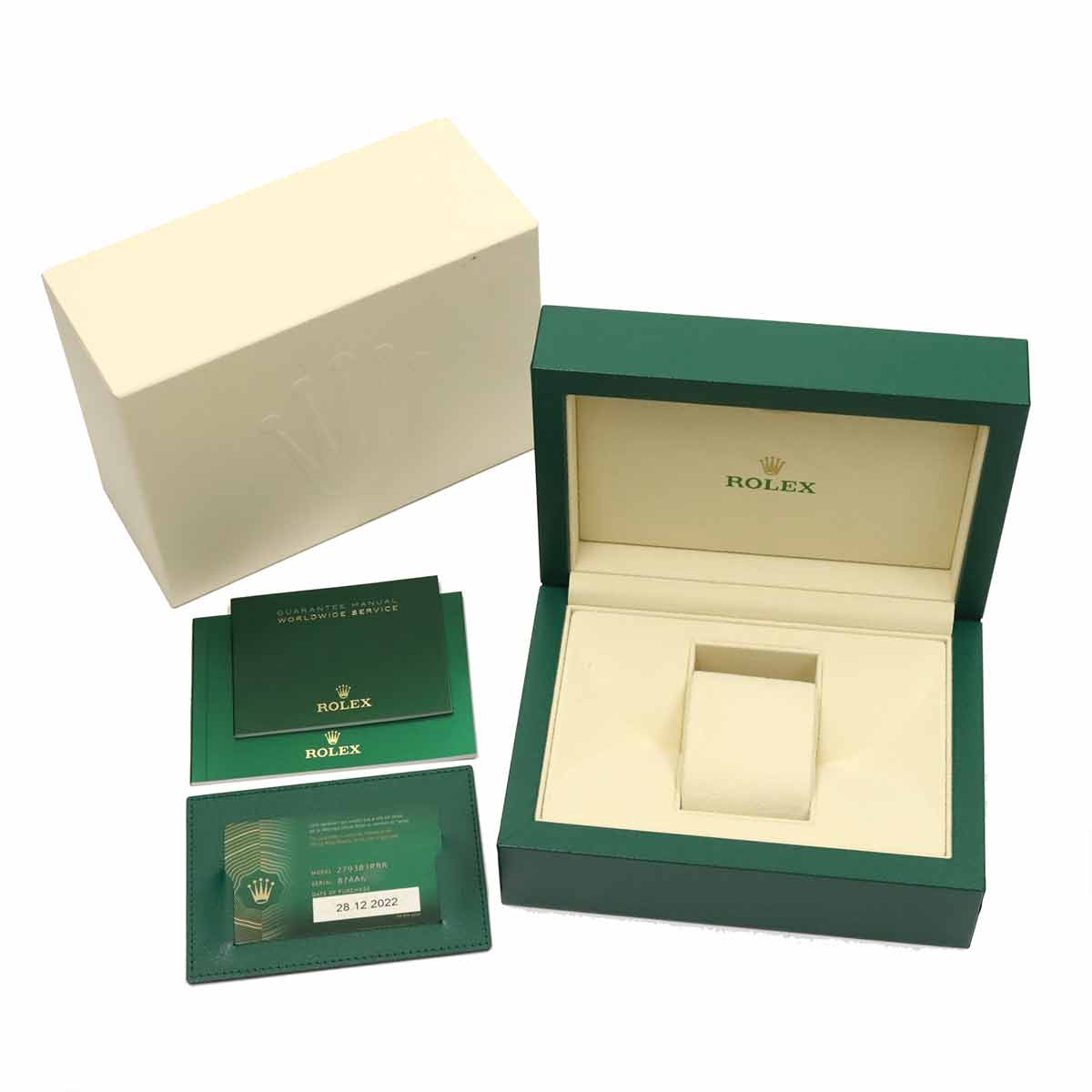 Datejust 279383RBR Random 750 YG Diamond Silver Dial Ladies