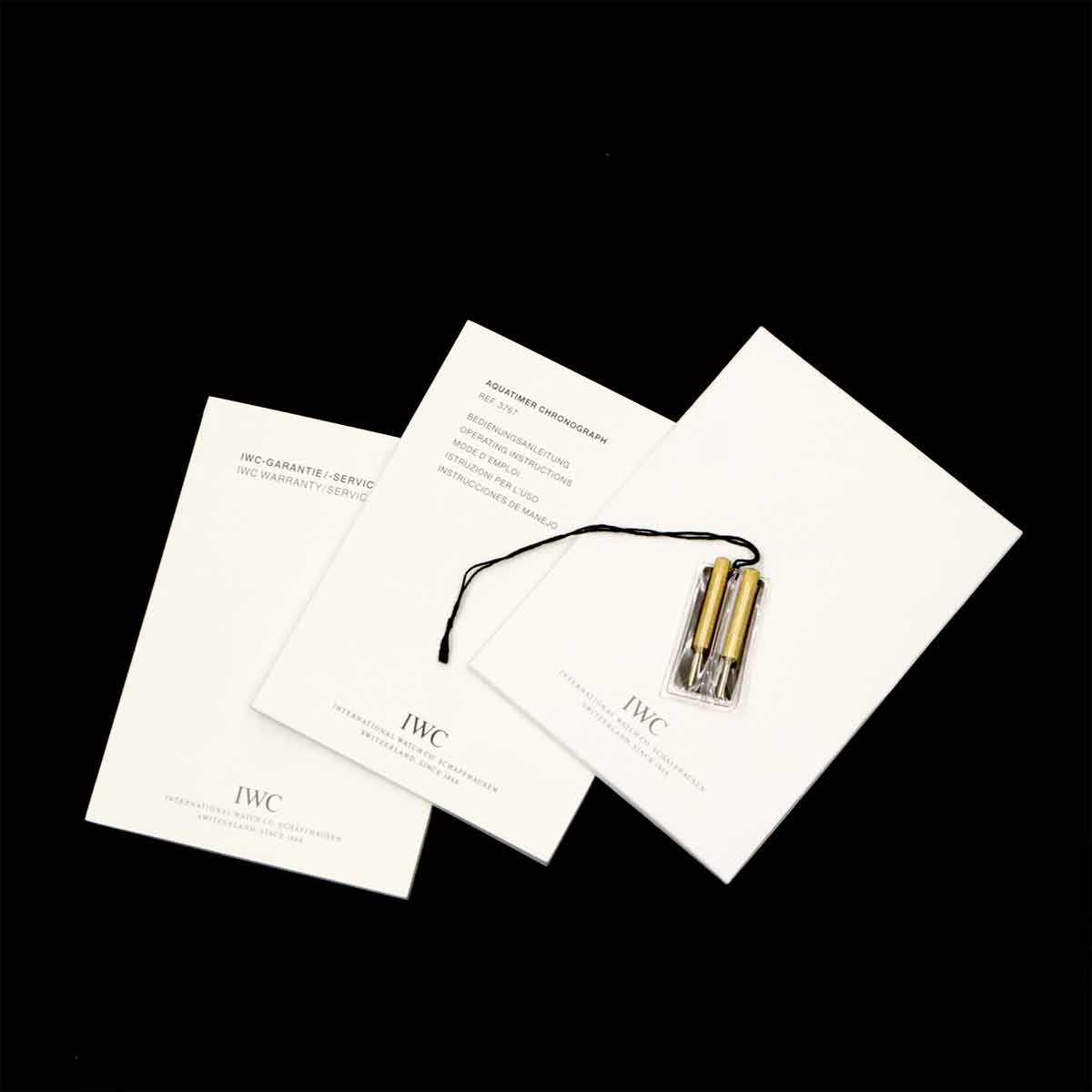 Aqua Timer IW376701 Chronograph Automatic Black Dial Mens Watch