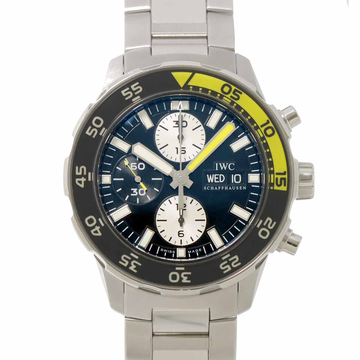 Aqua Timer IW376701 Chronograph Automatic Black Dial Mens Watch