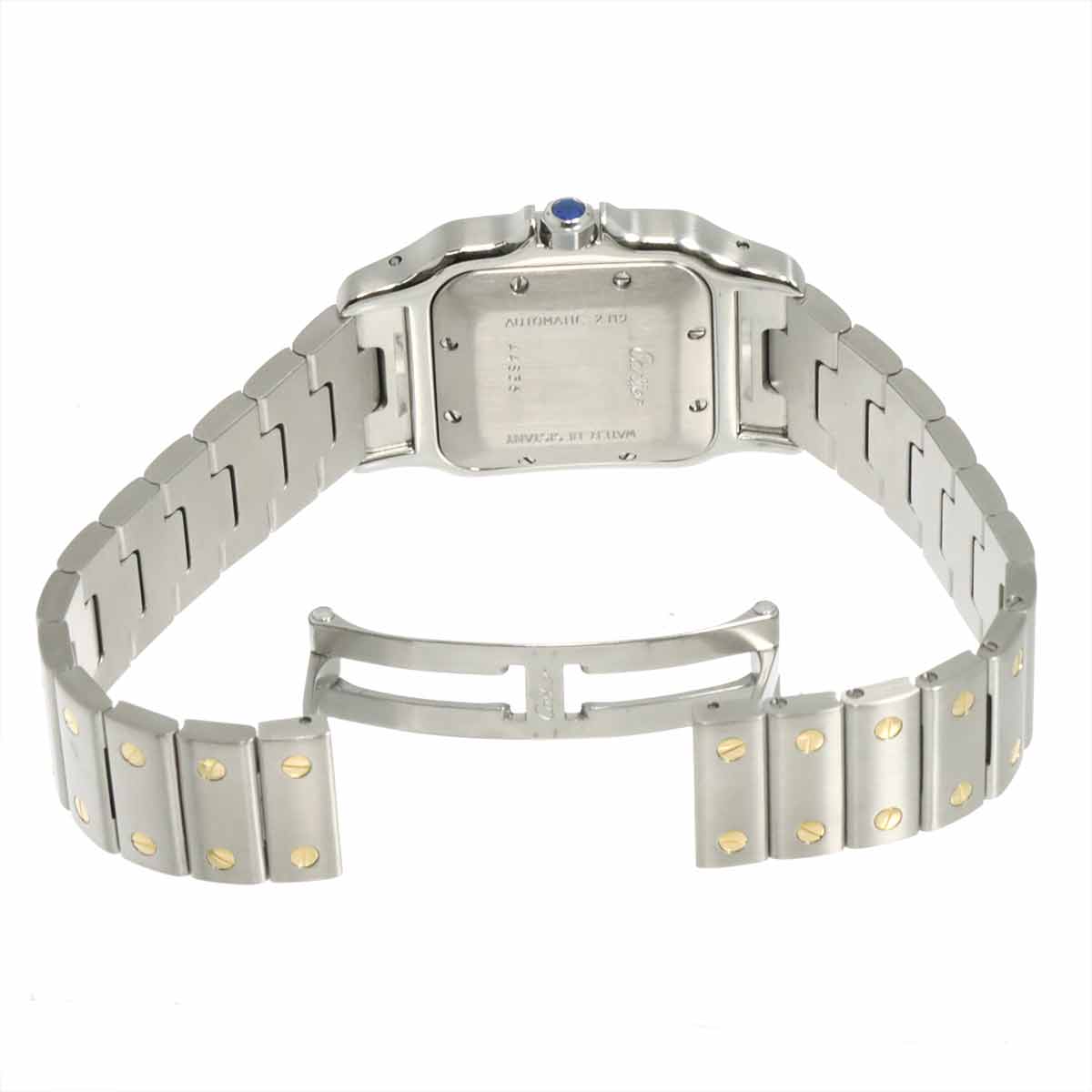 Santos Galbee LM W20041C4 YG Silver Dial Mens Watch