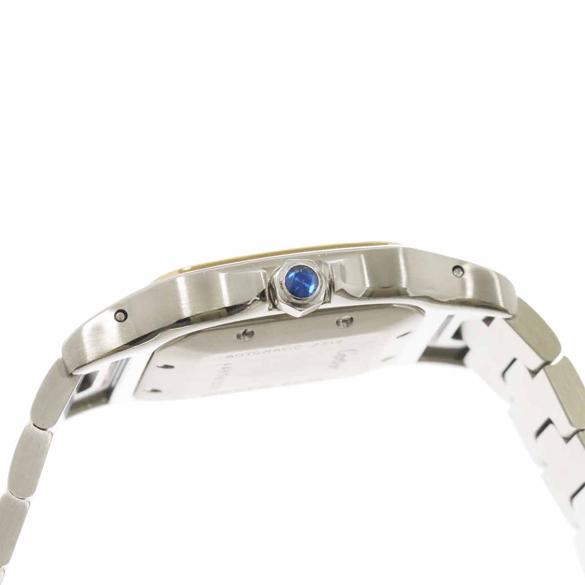 Santos Galbee LM W20041C4 YG Silver Dial Mens Watch