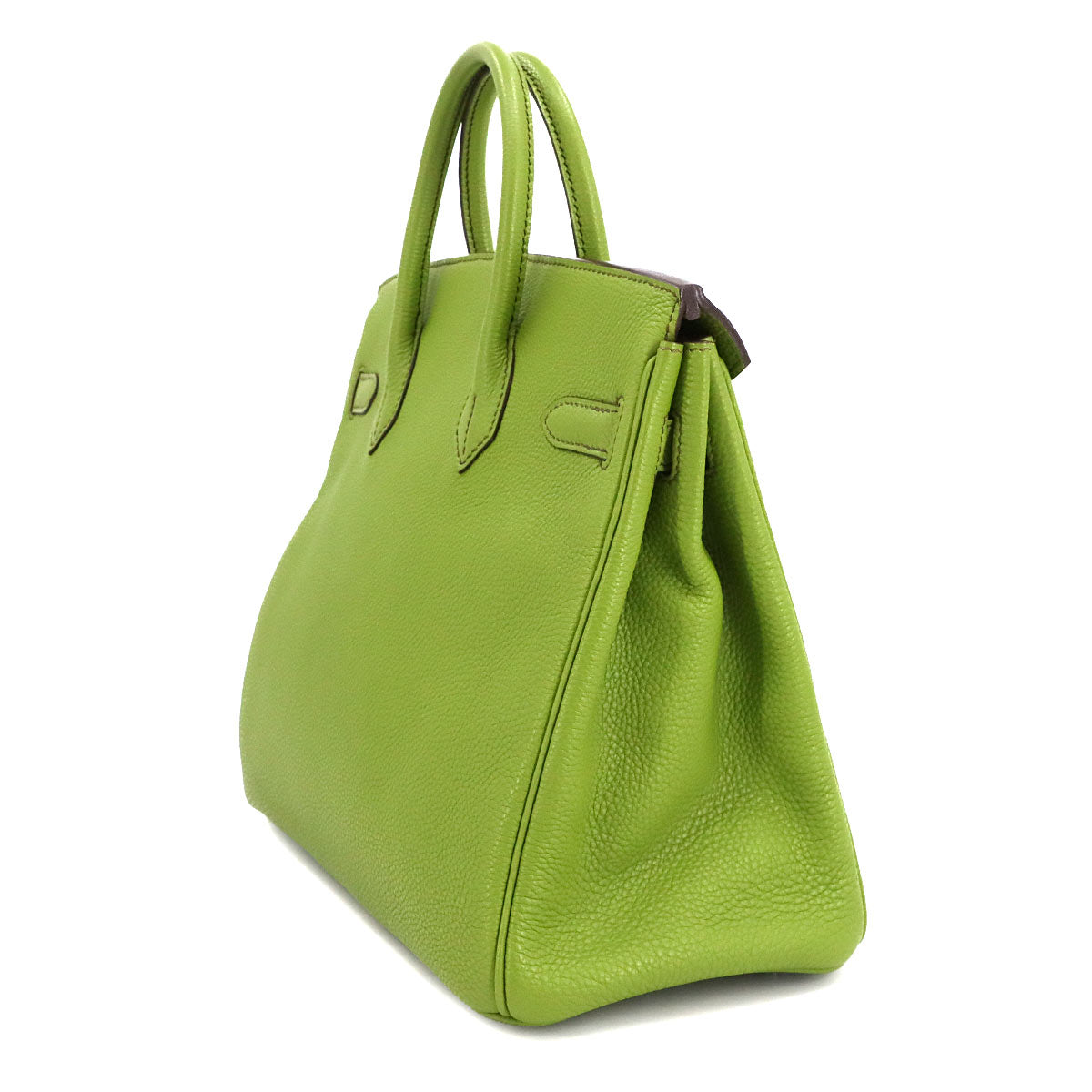 Haut a Courroies 28 Veau Togo Anis green Hand Bag Purse