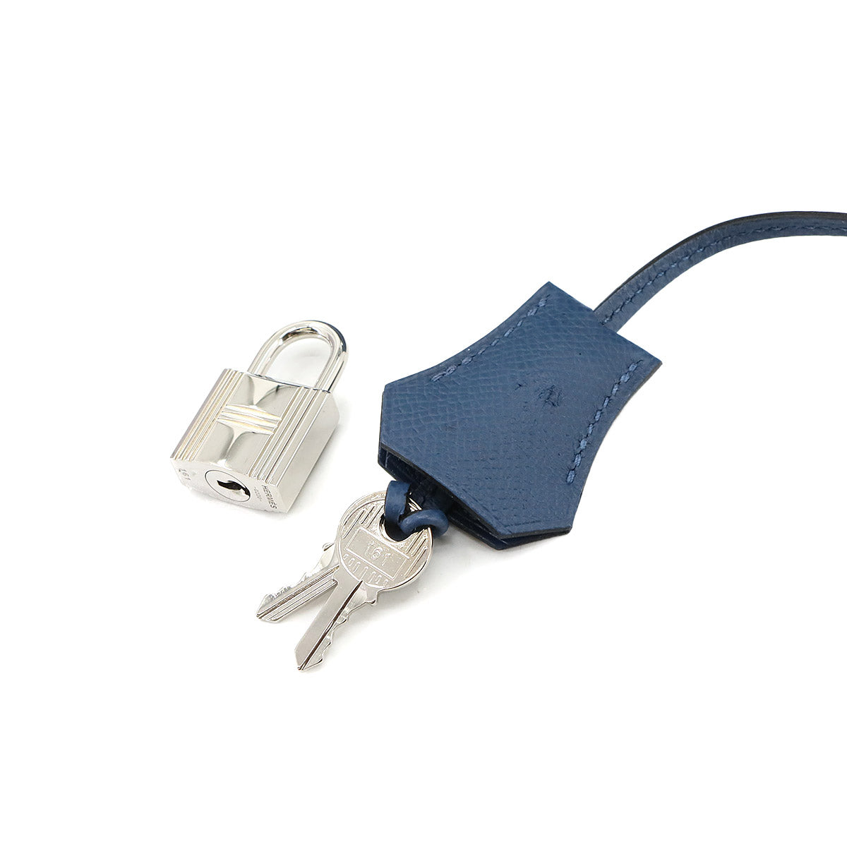 Birkin 30 Veau Epsom Blue Thalassa Hand Bag Purse