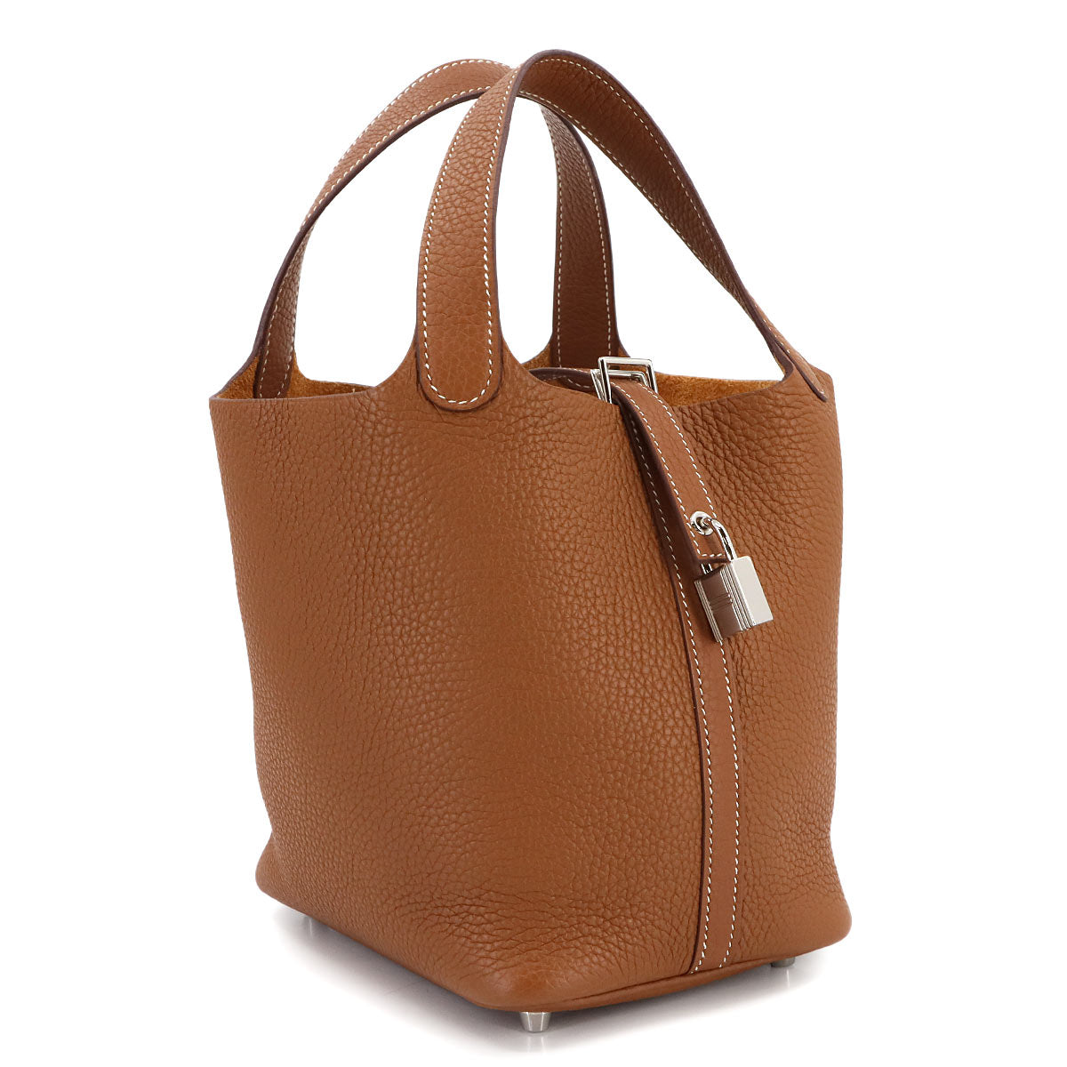 Picotin Lock PM Hand Bag Taurillon Clemence Gold Purse