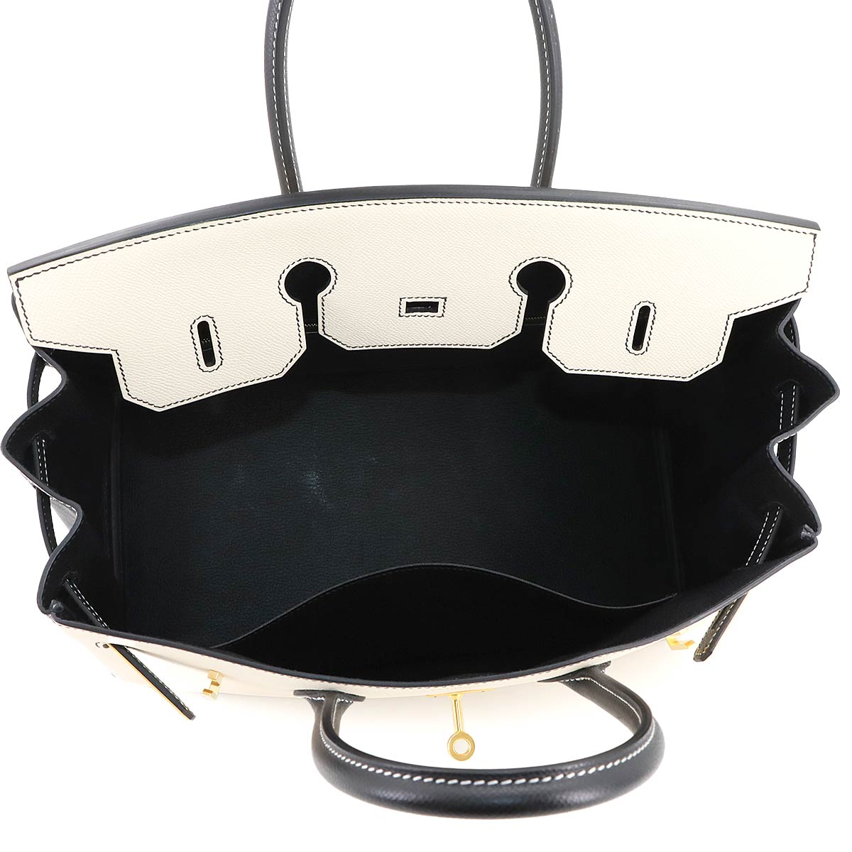 Birkin 35 SPO Personal order Hand Bag Epsom Craie Black