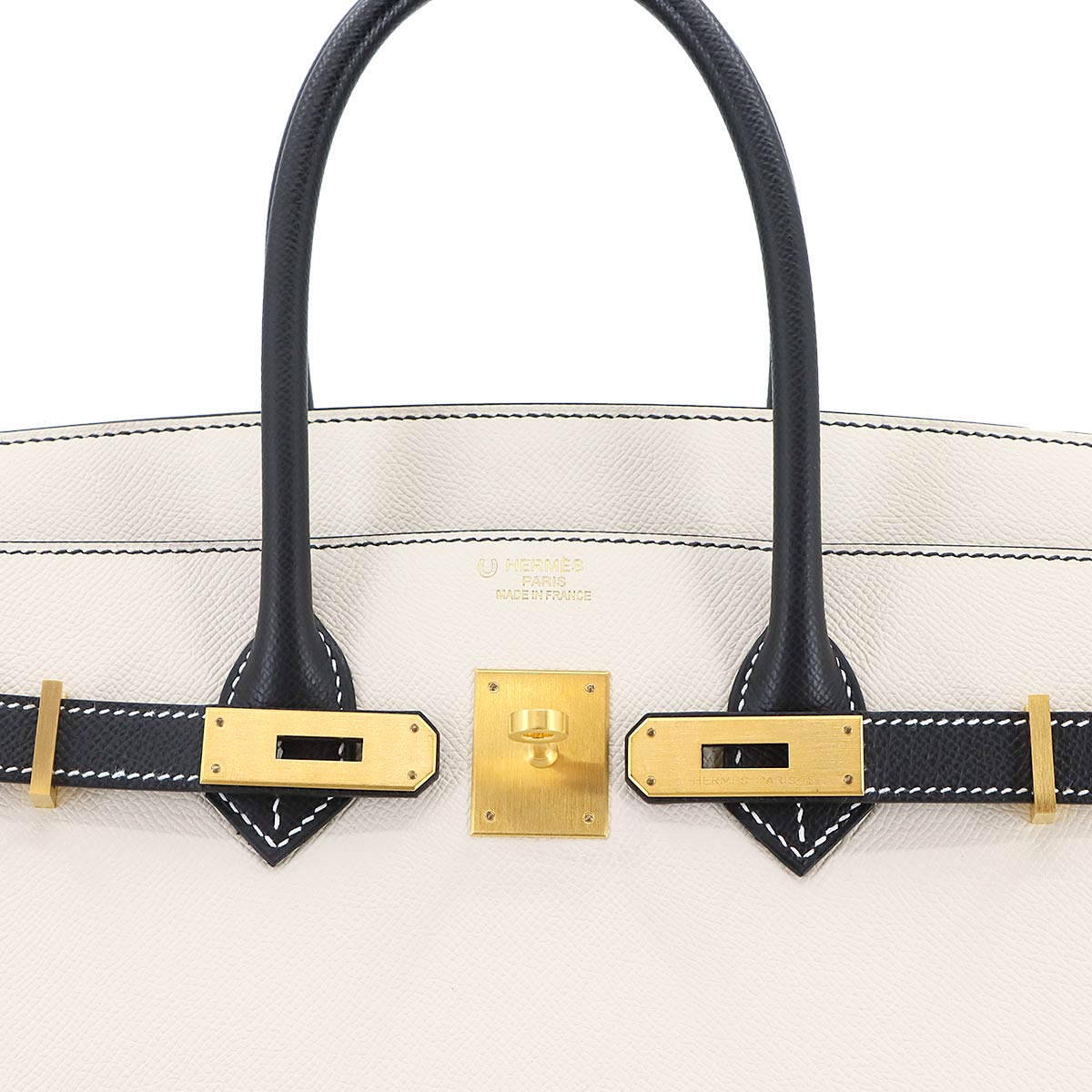 Birkin 35 SPO Personal order Hand Bag Epsom Craie Black