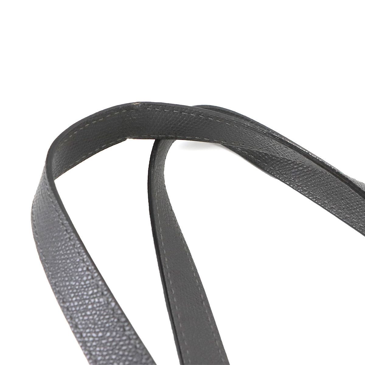 Soft Tote Bag Leather Gray V5B18 Purse