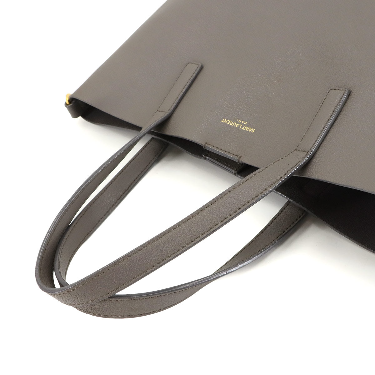 Shopping Toy 2way Tote Shoulder Bag Leather Gray 498612