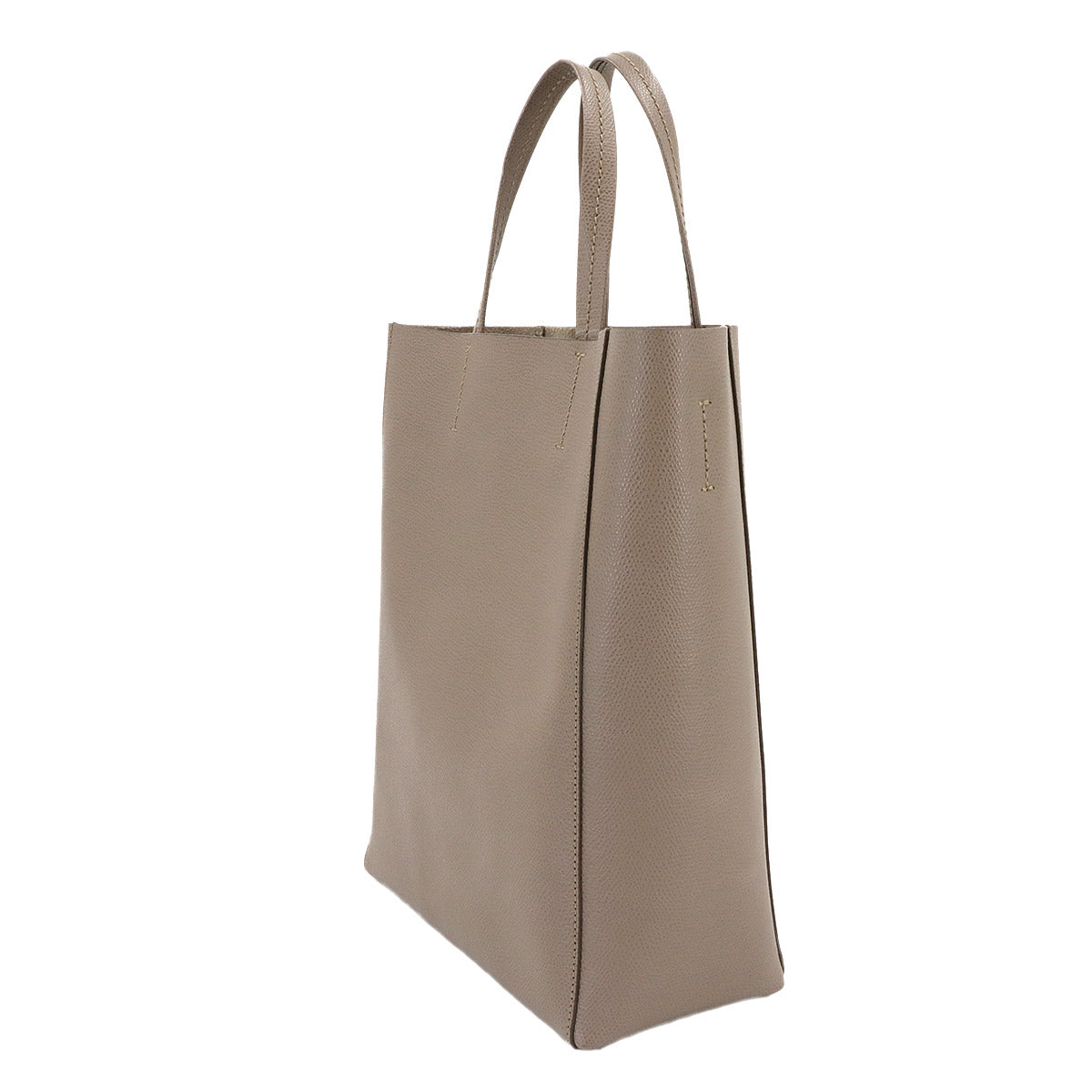 Small Vertical Cabas 2way Tote Shoulder Bag Leather 189813