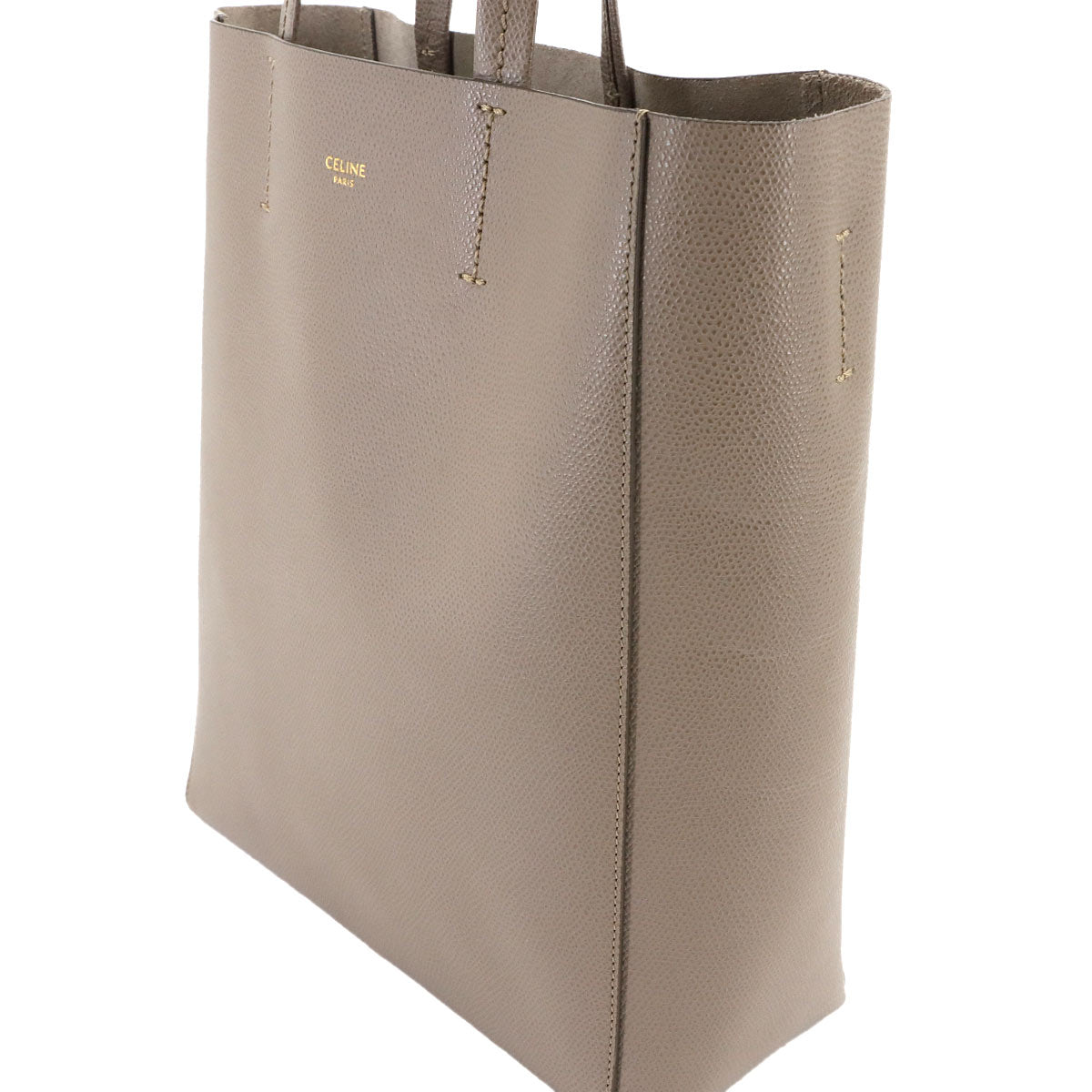 Small Vertical Cabas 2way Tote Shoulder Bag Leather 189813