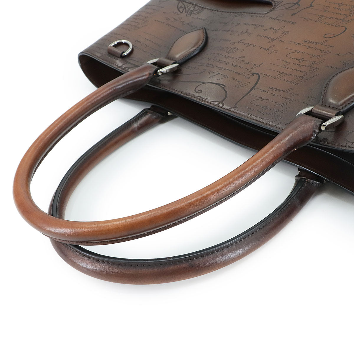 Calligraphy Toujours Tote Bag Venezia Leather Brown Purse