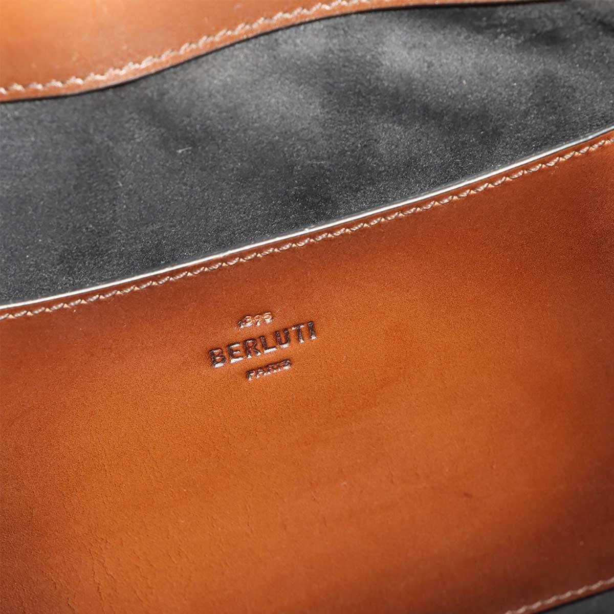 Calligraphy Toujours Tote Bag Venezia Leather Brown Purse