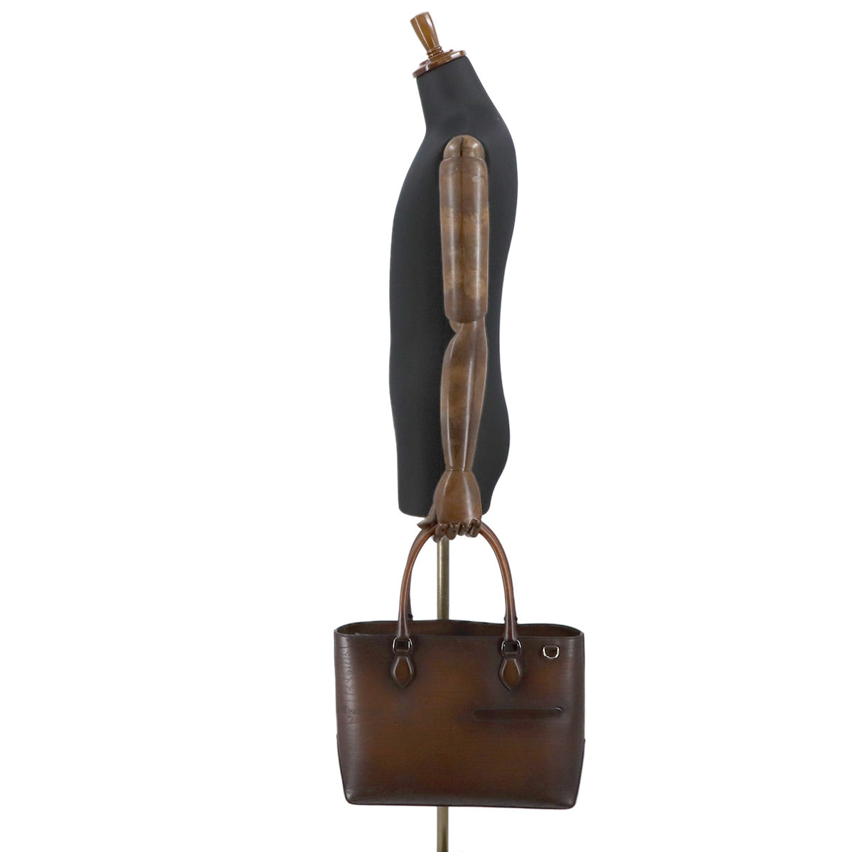 Calligraphy Toujours Tote Bag Venezia Leather Brown Purse