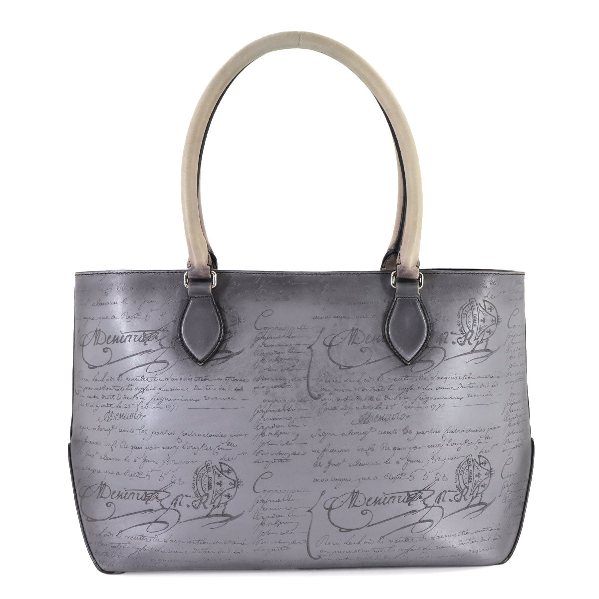 Calligraphy Toujours Mini Neo Tote Bag Grey Purse
