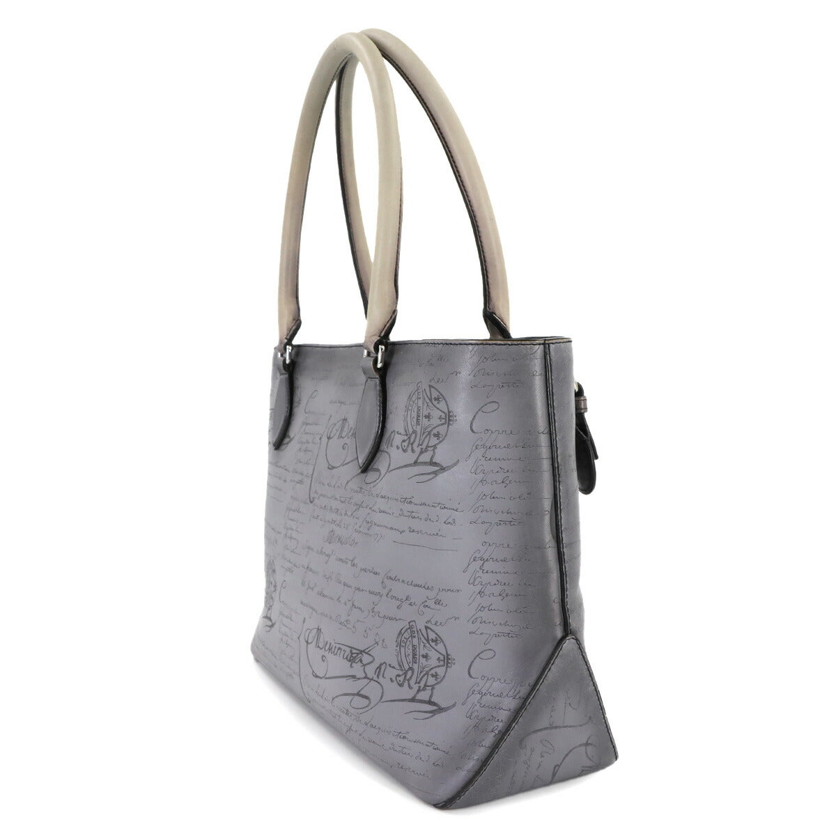 Calligraphy Toujours Mini Neo Tote Bag Grey Purse