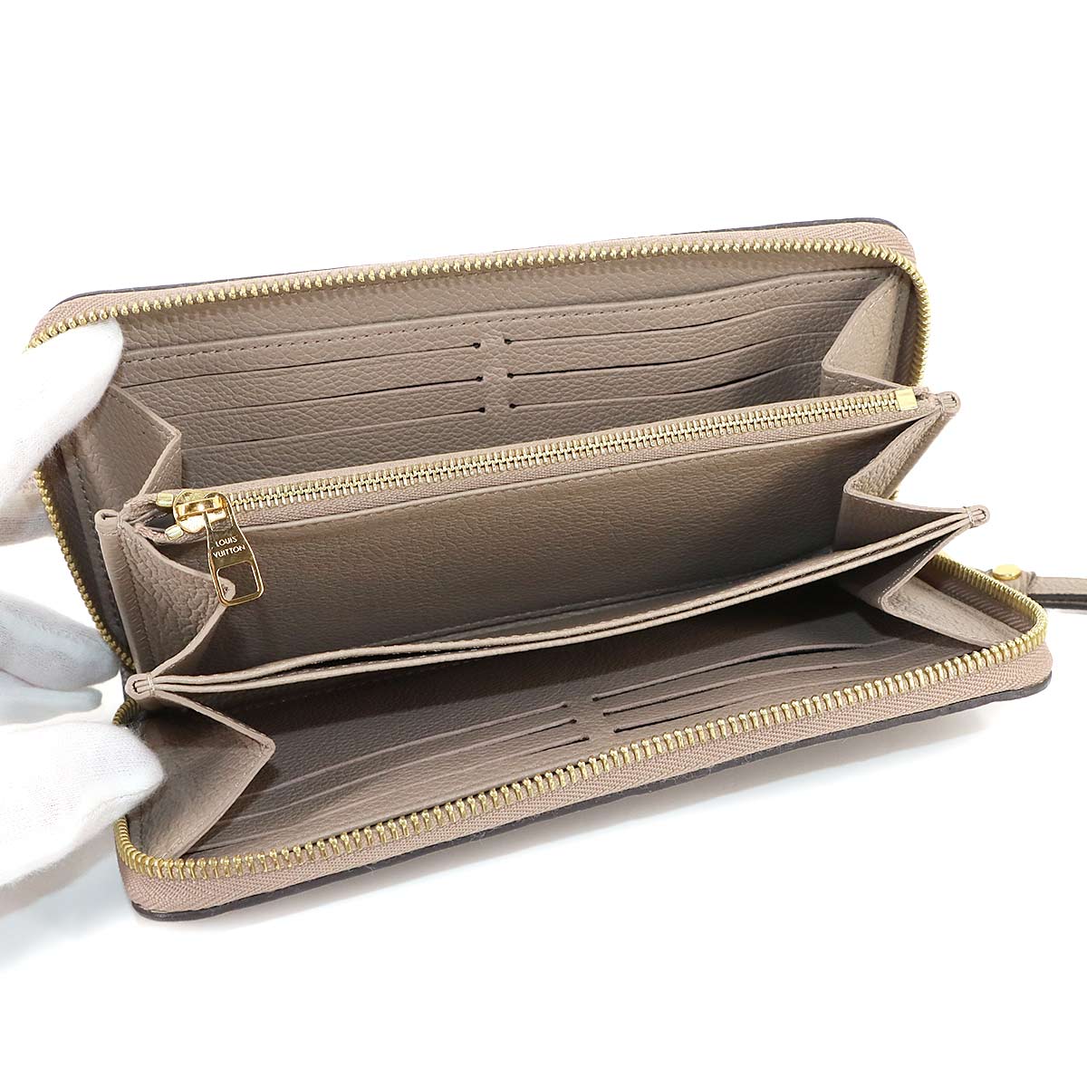 Monogram Empreinte Zippy Wallet Leather Turtledove M69034