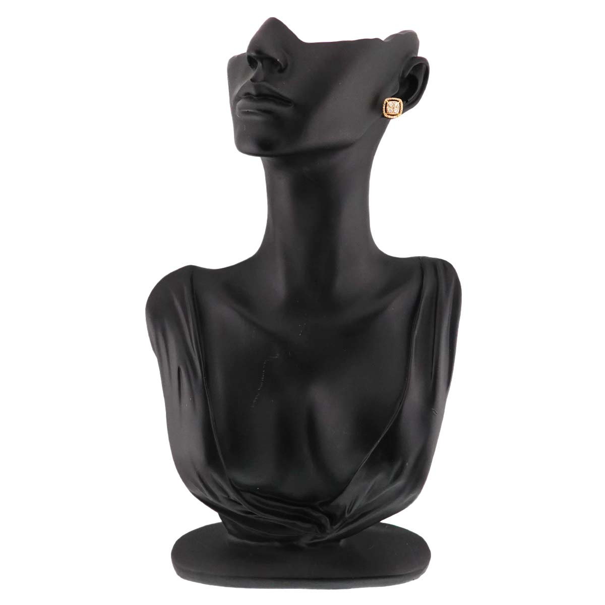 Diamond 0.60ct Earring Pierced 18K K18 WG 750 One Piece only