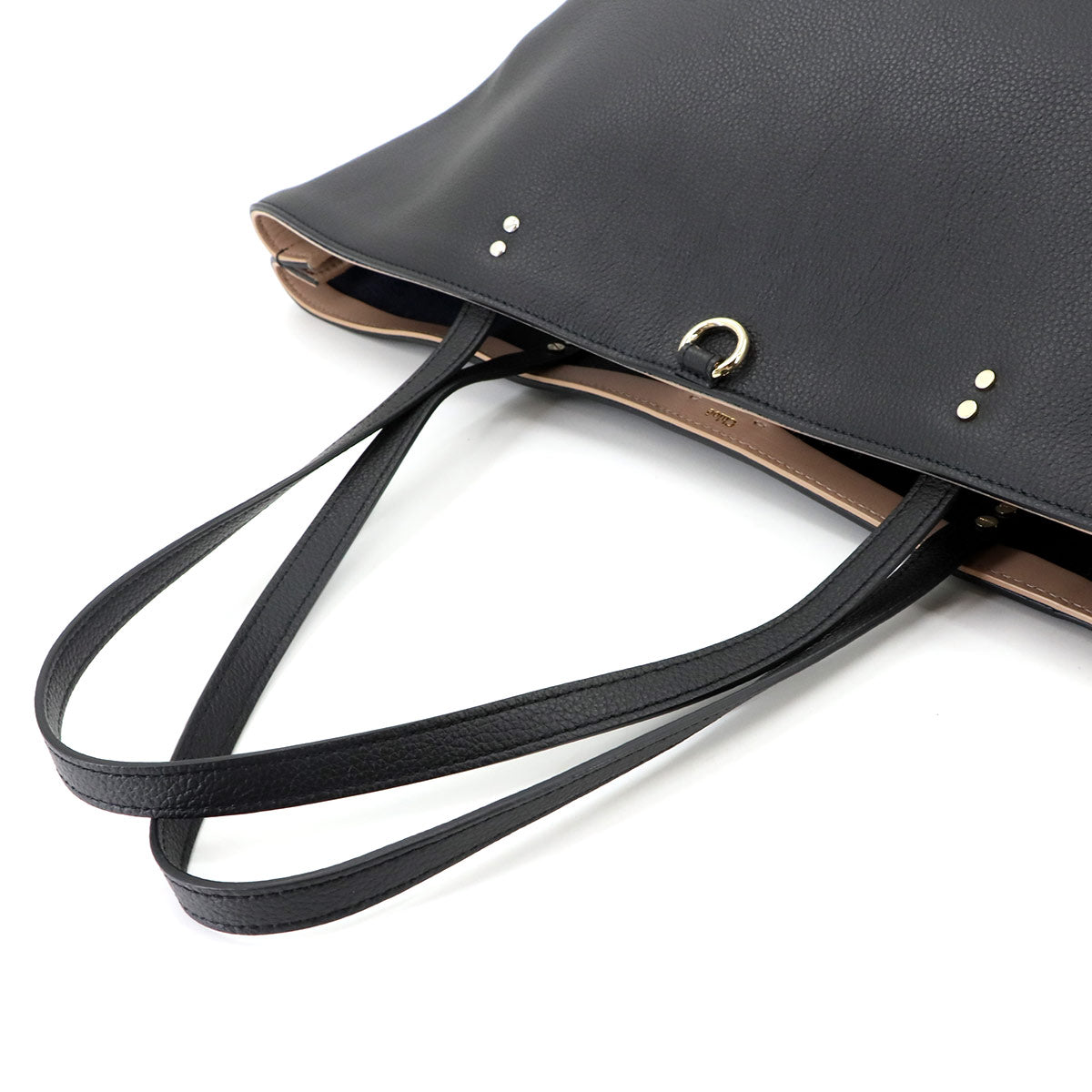 Sense Tote Bag Leather Black Purse