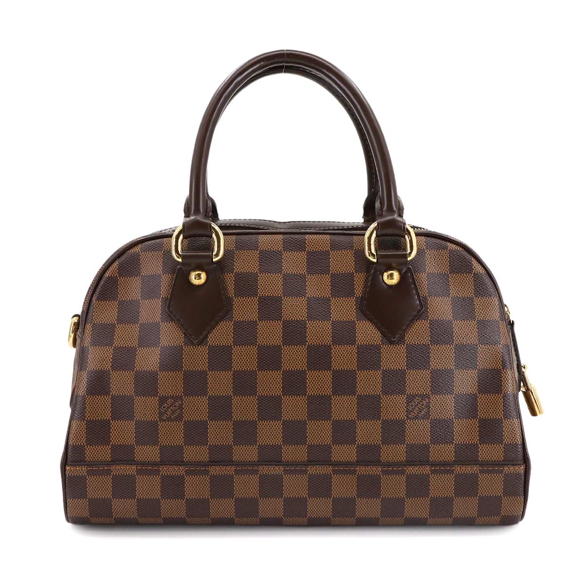 Damier Duomo Hand Bag Ebene Brown N60008 Purse