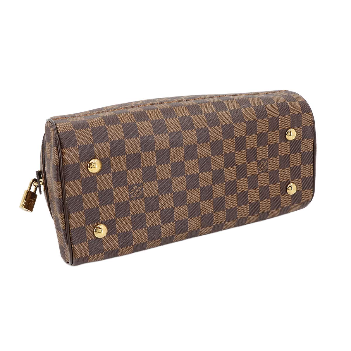 Damier Duomo Hand Bag Ebene Brown N60008 Purse