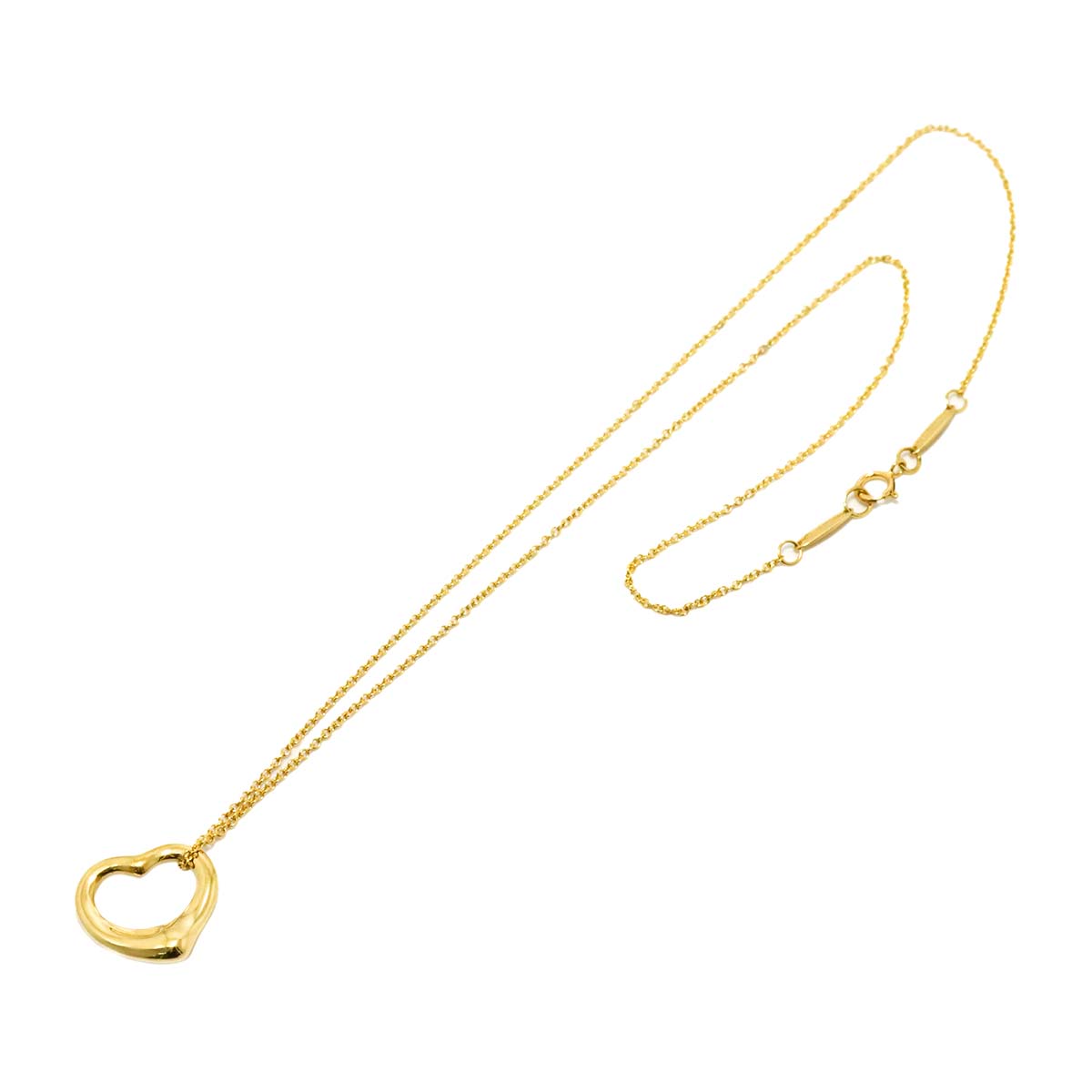 Open Heart Necklace 18K Yellow Gold 750