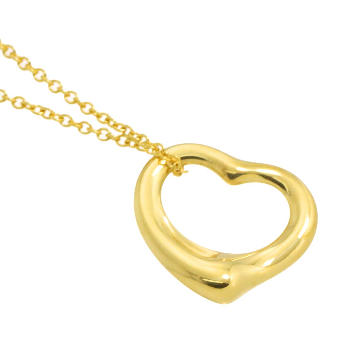 Open Heart Necklace 18K Yellow Gold 750