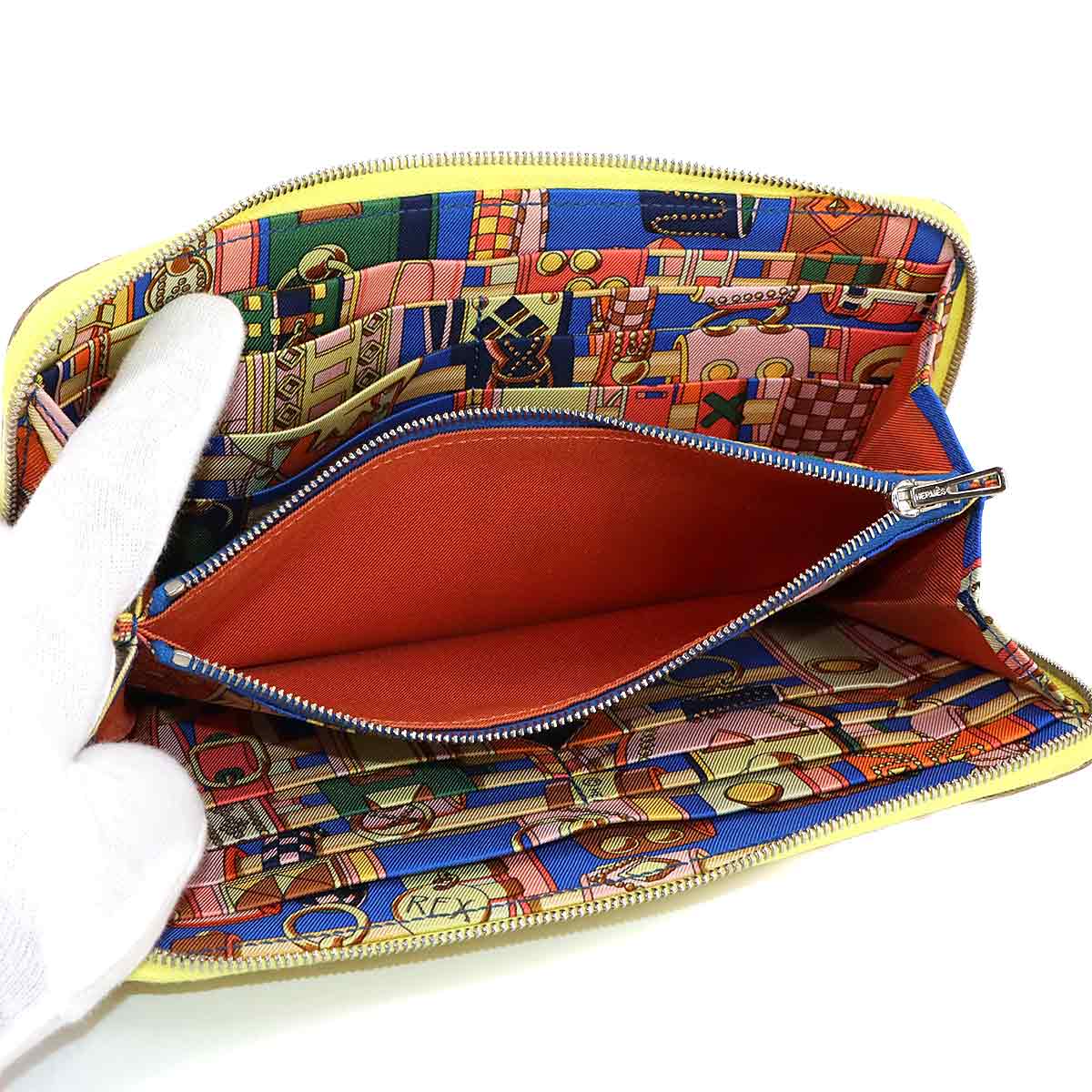 Azapp Long Silkin Long Wallet Epsom Soufre Purse