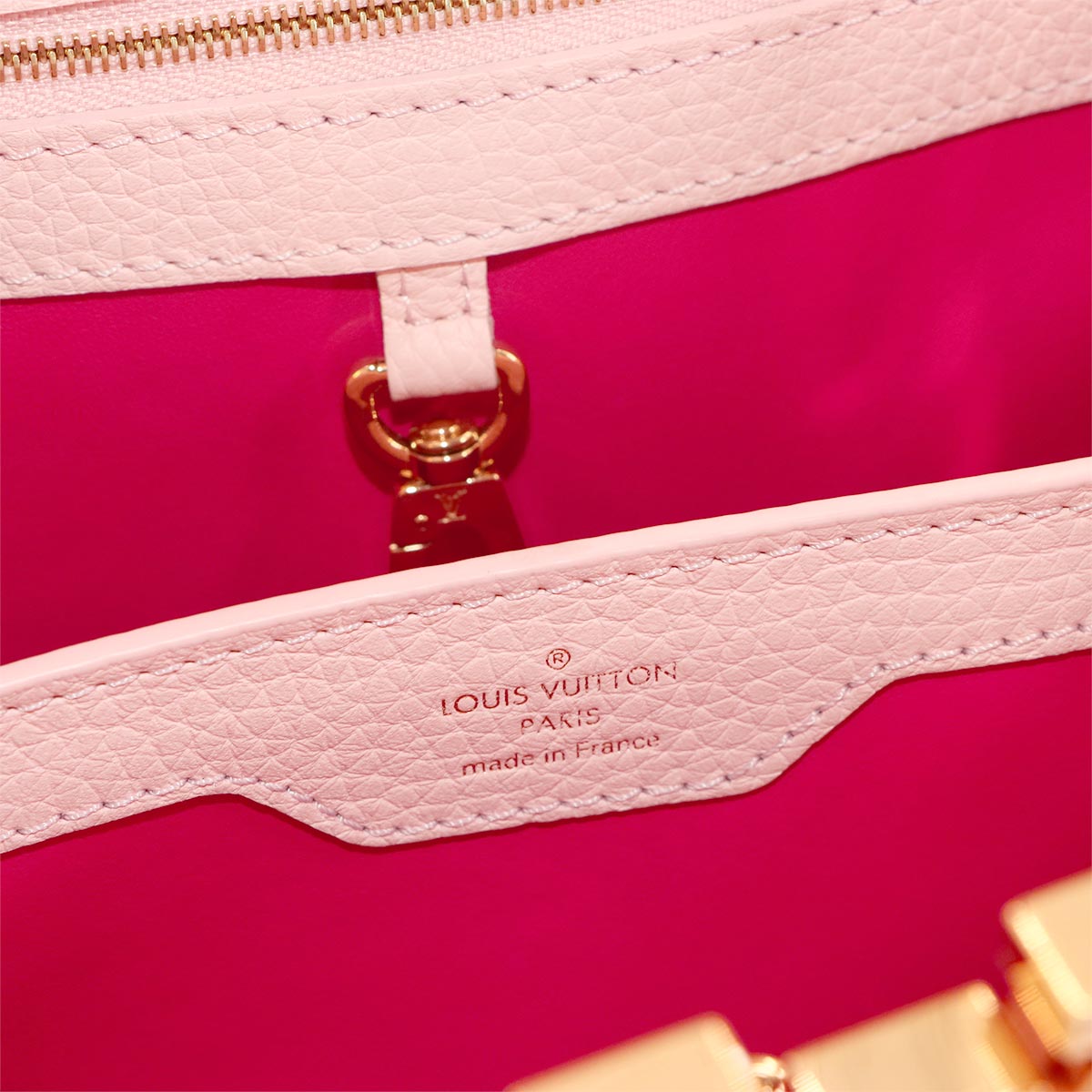 Capucines BB 2way Hand Shoulder Bag Taurillon Pink