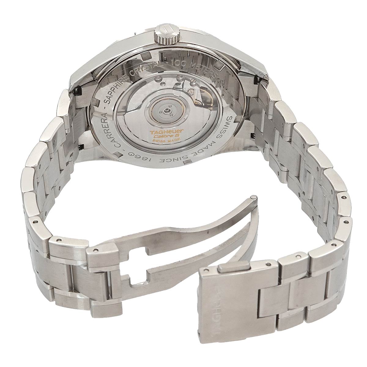 Carrera Caliber 6 WAS2111 Automatic Date Silber Dial Mens