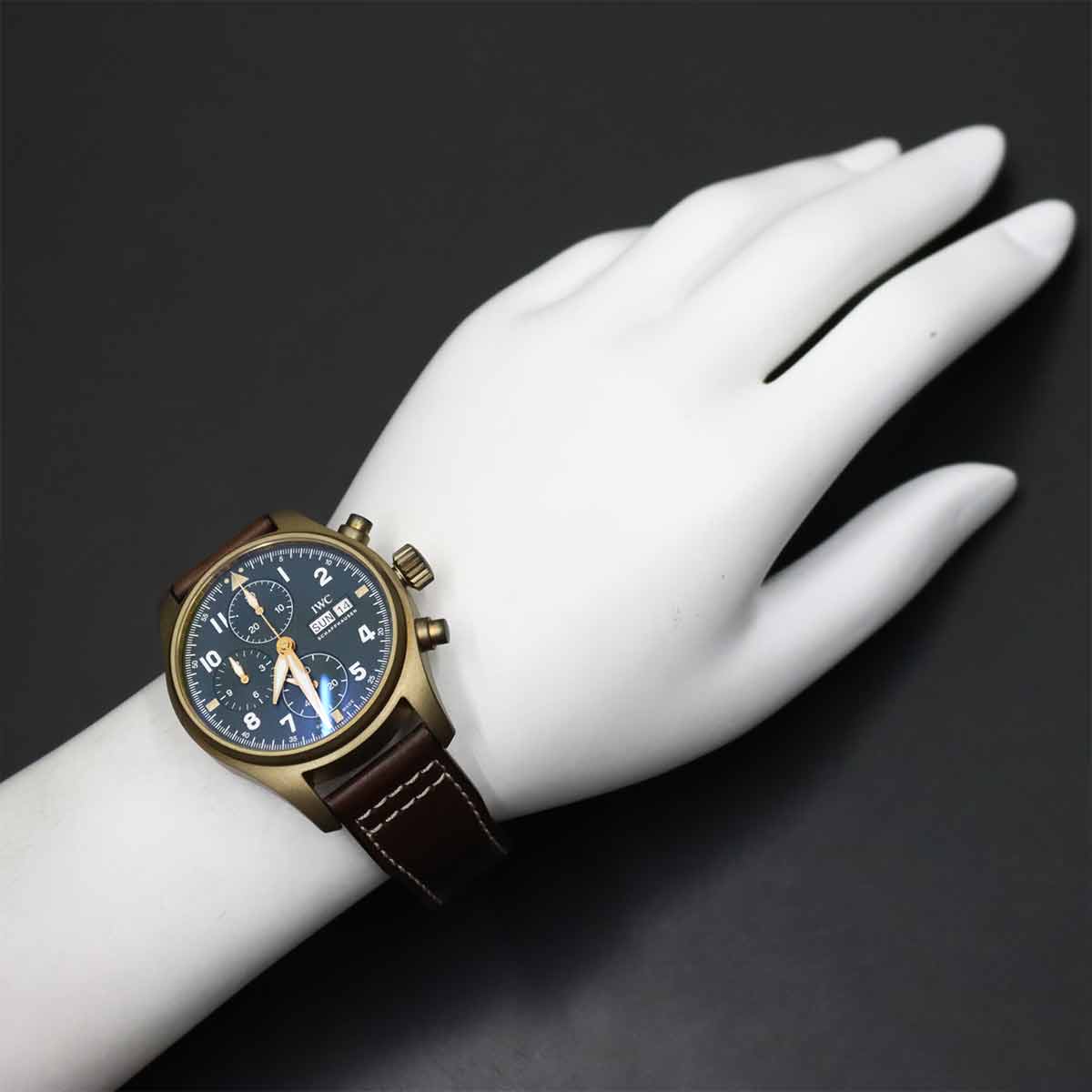 Pilot Watch Spitfire Chronograph IW387902 Automatic Green Dial