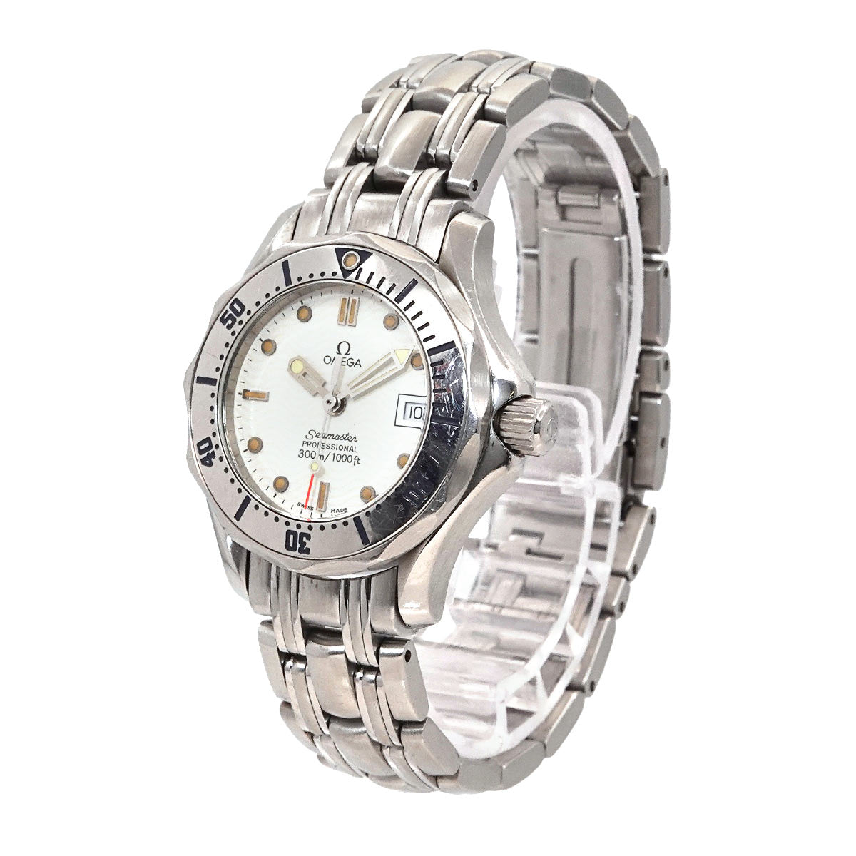 Seamaster Professional 2582 20 White Dial Quartz Mens Watch